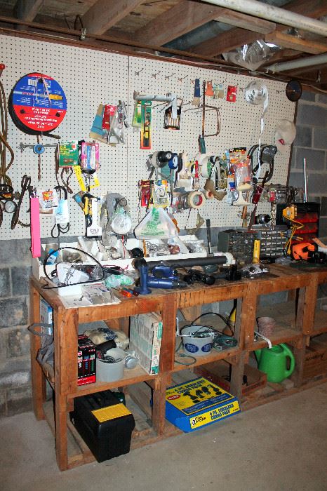 Tools and garage items