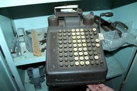 Vintage adding machine