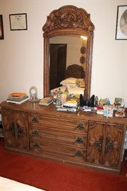 Dresser with mirror