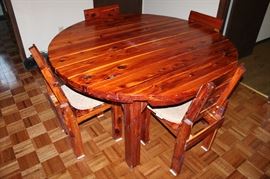 Pine table with 6 chairs from Wears Valley
