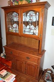 Lighted china cabinet (china inside not for sale)