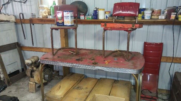 Table and chairs, Barnwood