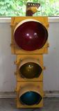 Vintage Marbelite TC2253 actual traffic signal with 3 lights. Great shape for it's age. Made of metal. Approx. 41t x 14w.