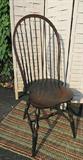David T. Smith Cabinet Maker Morrow, Ohio Beautiful Windsor Style Chair Hand Crafted using Doweled Construction. Smudge on Seat should clean off easily. Quality Old World Construction 38.5T