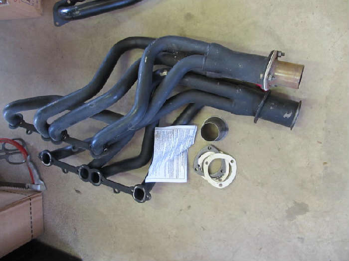 A pair of Hooker Headers for a small block Chevy Engine. These have never been installed, they are great. All of the hardware is here for these. barn