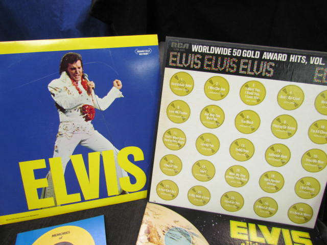 Vintage Record Albums: 25 Elvis albums and 2 record sets.  See photos for titles.