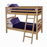 Great set of Bunkbeds;  "I get the Top Bunk!" Woods End Convertible Bunk Bed makes getting to the top bunk fun! Built to last - we're certain you'll be passing it down to your childrens' children! Includes two (2) headboards, two (2) footboards, two (2) sets of side rails, one (1) sturdy ladder, two (2) full length, double guard rails and four (4) solid steel alignment pins to provide the safety and stability you expect. We even have the assembly instructions.  The Top Bunk and Ladder don't appear to have been Used.  Bottom Bunk does have a Worn Spot on the Headboard as Pictured.  1st Photo is a Stock Photo. Dimensions when Fully Assembled: 80"L x 42"D x 67.5"H