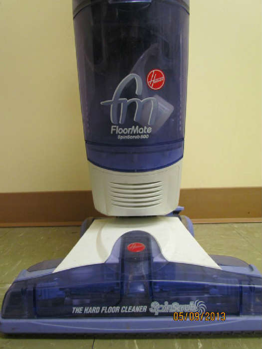 A nice Hoover floormate spinscrub hard floor cleaner with  extra beater bar.