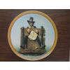 Plate by Edwin M. Knowles China Company from artist Norman Rockwell. "Ye Glutton" measures about 8 inches across and includes storage box, certificate of Authenticiy and literature. No apparent damage. Plate stand NOT included.