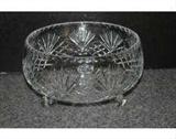 Stunning Large Crystal Serving bowl 11 inches wide and 6.5 inches tall.