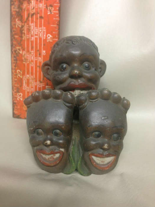 Vintage Black Americana folk art piece- ceramic and very unusual!