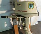 Vintage 1962 Johnson Sea-Horse 51/2 Horse outboard boat motor with stand, 2 1/2 gallon gas tank and hose and original operators manual. It is in very good condition. The seller says it runs fine and has been over hauled to the tune of around 400.00 I personally have not tested it. Please see photos.