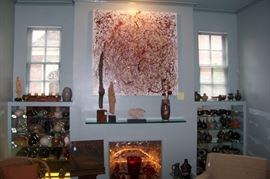 Abstract oil over the mantle is by George Olsson