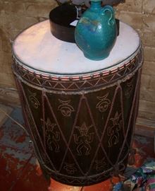 This is an unusual drum with a light inside the drum