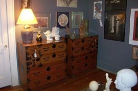 Pair of Tansu chests - purchased in Japan.  These date between 1890-1910.  Sold separately