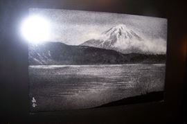 One of two Kisako Yoshida woodblocks.  She was the wife of Toshi Yoshida of the important Yosheda family of Japanese artists.  She excelled in the older traditional arts of Japan.  She was born in 1919 and died in 2005