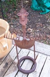 Metal art - in the yard