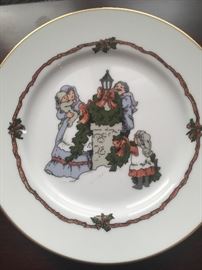 Fitz & Floyd Christmas plate