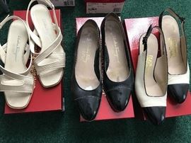 Ladies Salvatore Ferragamo, size 7.5 B & 8 B