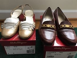 Ladies Salvatore Ferragamo, size 7.5 B & 8 B