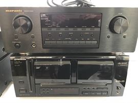 Marantz Receiver SR4021 and Pioneer PD F79 multi disc CD player (plus other electronics)