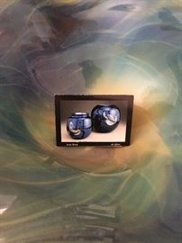 Joan Reep free-form art glass bowl