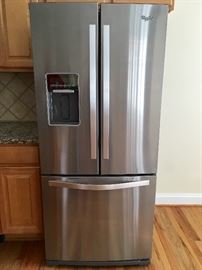 Whirlpool stainless refrigerator 