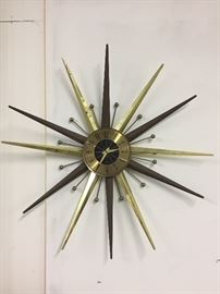 Mid-Century Starburst Clock by Seth Thomas
