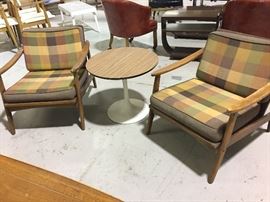 Mid-Century Modern Chairs and Table