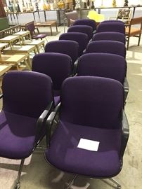 Awesome Purple Steelcase Chairs on Wheels