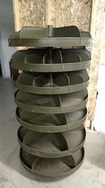 Industrial Rotating Parts Bin.