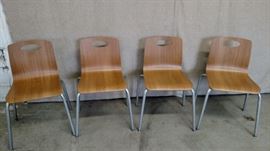 Set of 4 Grand Rapids Chair Co. chairs.