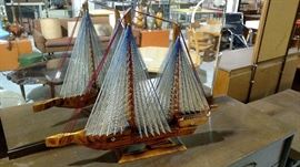 String art sailboat.