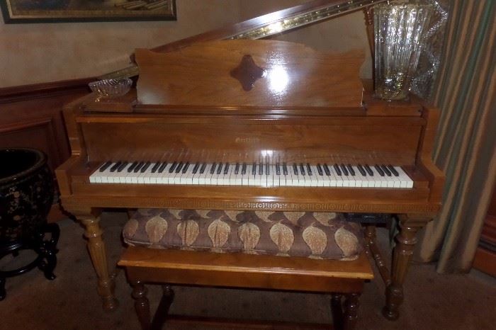 TOTALLY RESTORED 1937 GRIFFITH BABY GRAND WITH CD/PLAYER PIANO CAPABILITIES!