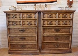 Pair of vintage chest of drawers