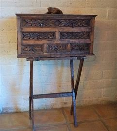 Small chest on stand