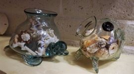 Figural glass jars
