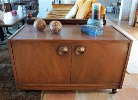 Vintage cabinet on casters