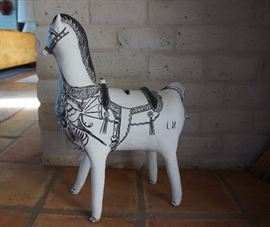 Mexican pottery horse