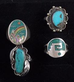 Native American sterling rings