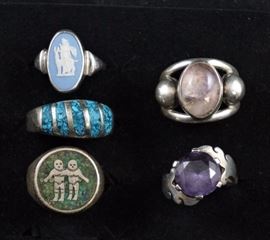 Native American sterling rings