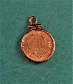 1920 Gold coin from Mexico