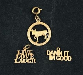 14k gold charms