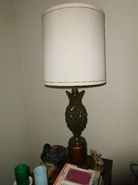 Pair of pineapple lamps