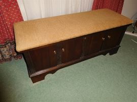 Bench/storage trunk combo