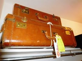 Old leather suitcases