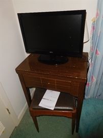Sewing machine and TV