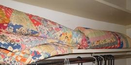 Antique hand-made quilts
