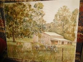 Oil on canvas by local artist
