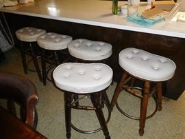 Vintage bean shaped bar stools